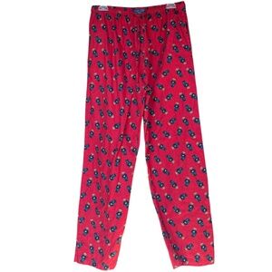 Polo Ralph Lauren Red Blue‎ Bear Pajama Pants Sz M